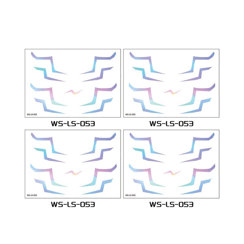 Temporary tattoo stickers, futuristic anime cosplay stage lightning makeup face stickers